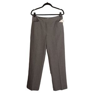 CHARTER CLUB Allison Fit Full Length Sterling Gray Trouser Pants 8 (M) NWT